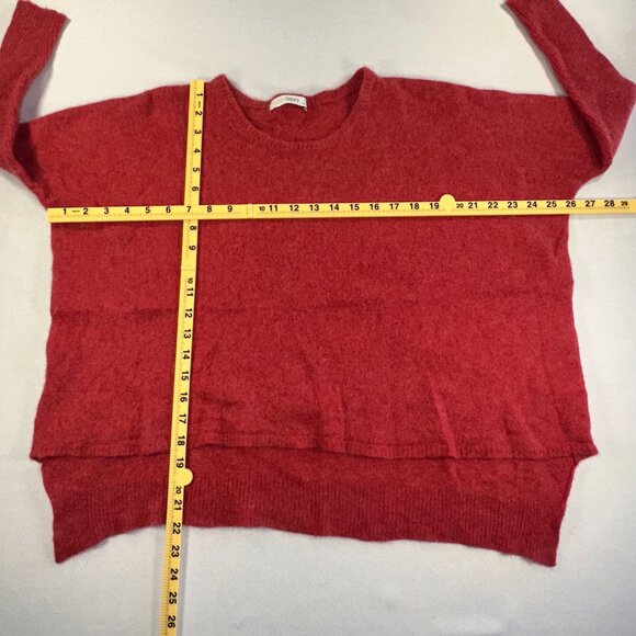 Subtle Luxury - Cashmere Sweater Womens Size XS/S Red Cropped - Picture 6 of 9